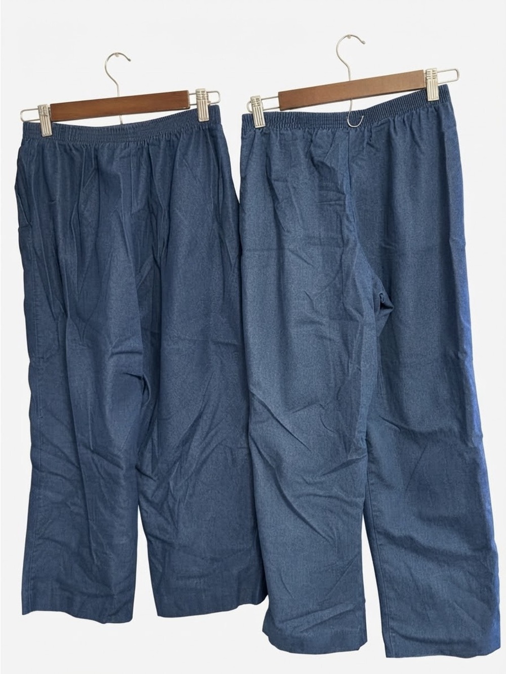 Women’s Alfred Dunner pants - women’s petite Elastic-Waist Pants denim look 8p